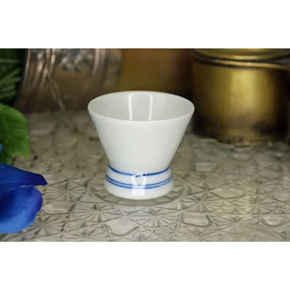 Japanese Blue Floral Tokkuri and Sake Cup Set